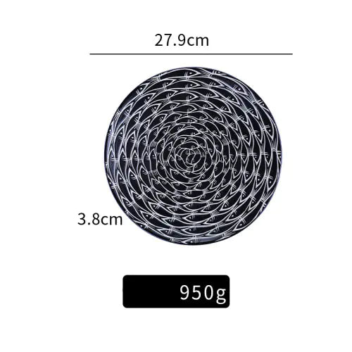 Porcelain Ceramic Plate for Home