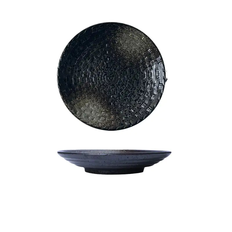 10-Inch Round Ceramic Dish Plate for Japanese Cuisine