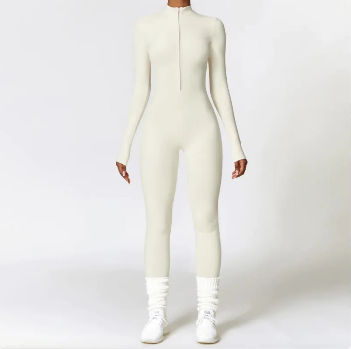 Warm Zipper Yoga Jumpsuit