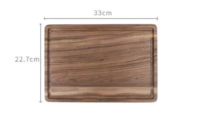 Black Walnut Cutting Board with Groove for Pizza