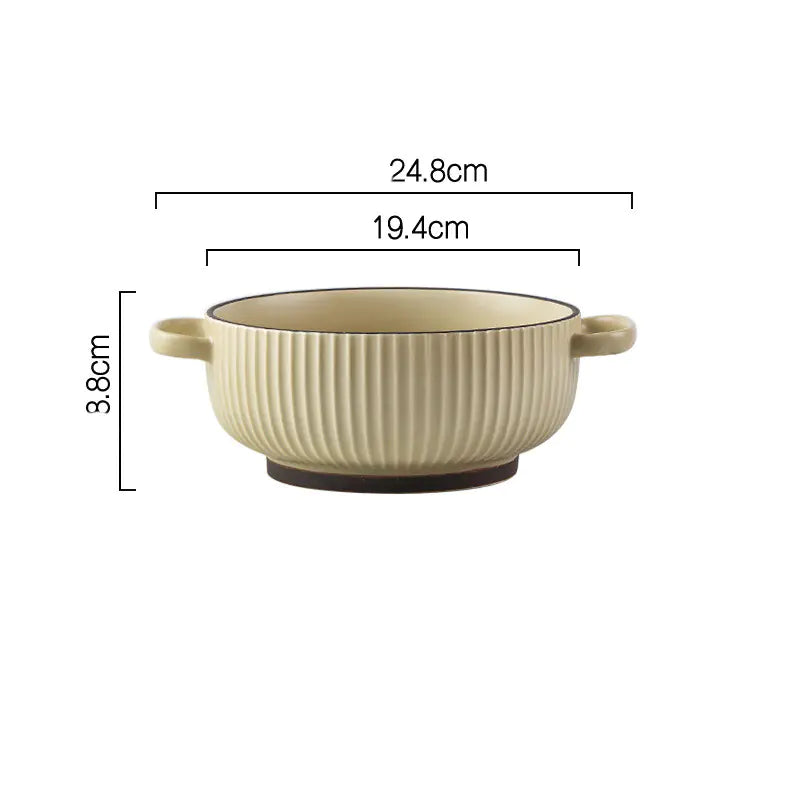 Large Binaural Soup and Noodle Bowl
