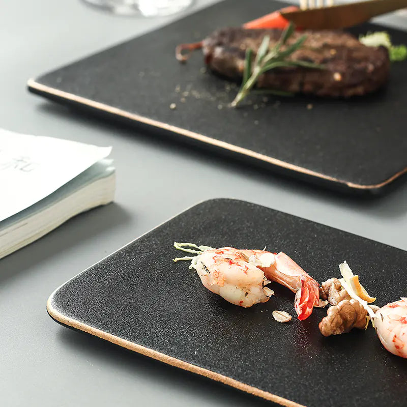 Nordic Rectangular and Round Serving Tray Set