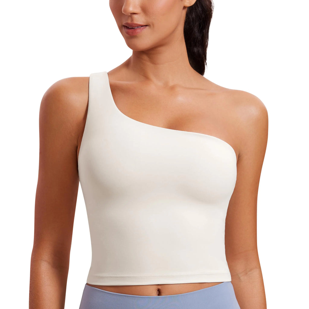 One Shoulder Longline Sports Bra