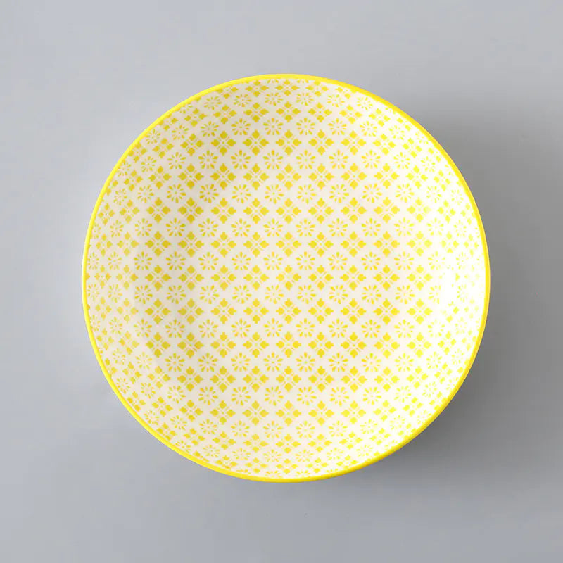 7 Inch Nordic Style Ceramic Plate for Fruits and Soup