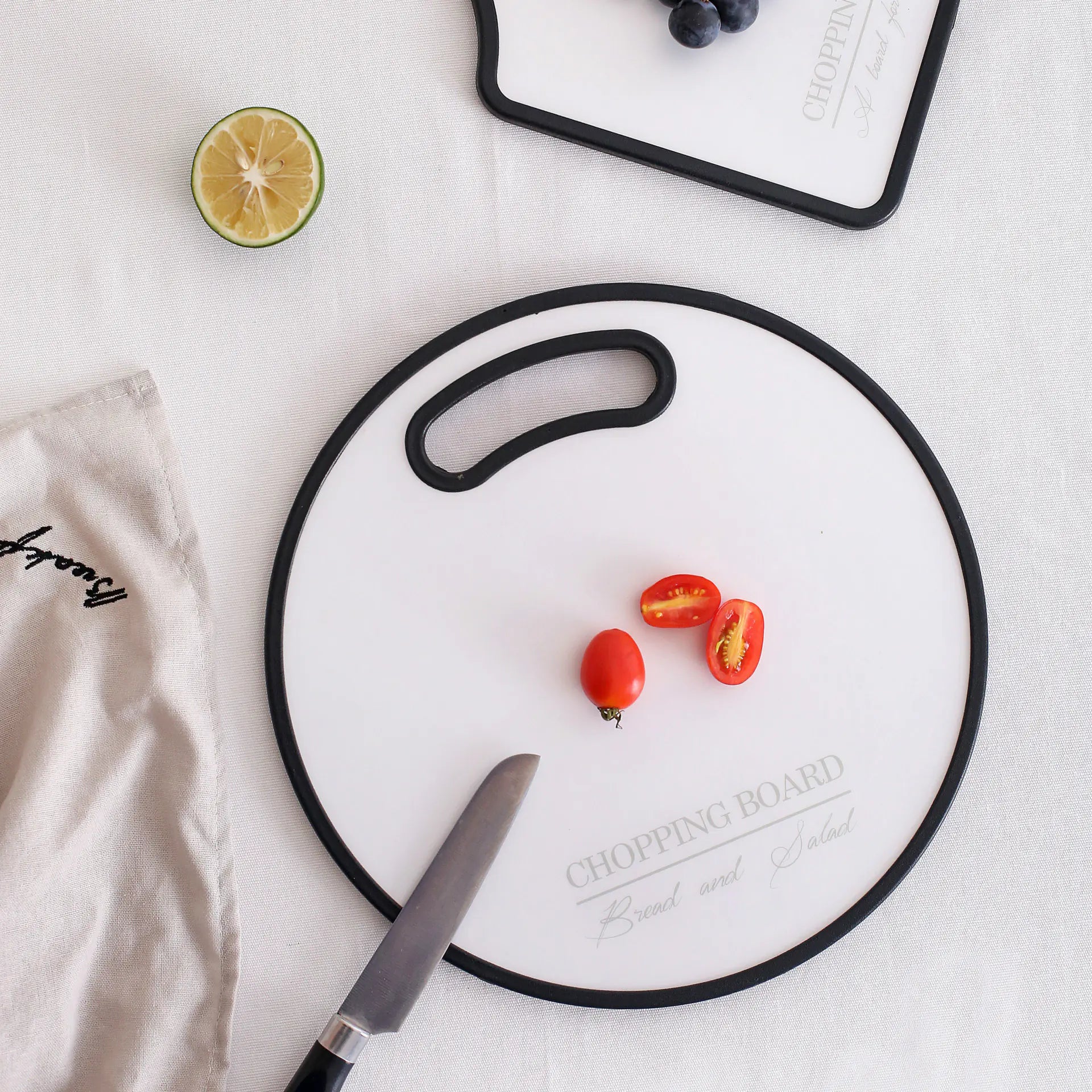 Cutting Board for Baking and Kitchen Utensils