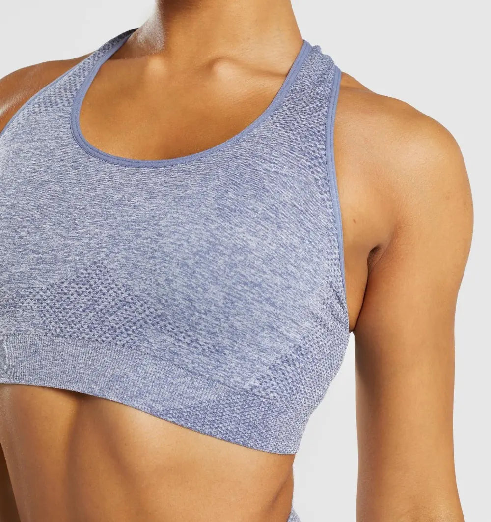 Seamless Quick-Dry Sports Bra and Vest Top