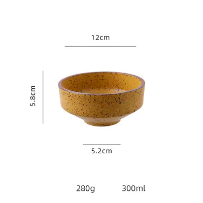 Rough Pottery Rice Bowl