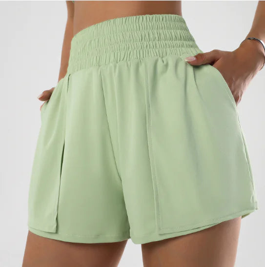 High-Waisted Dry-Fit Shorts