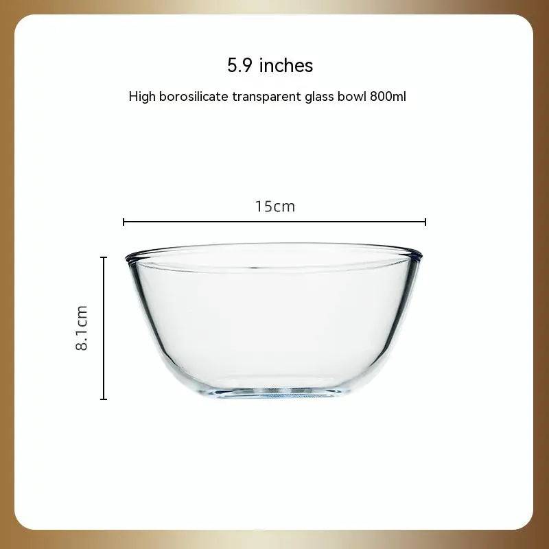 Glass Large Salad Bowl