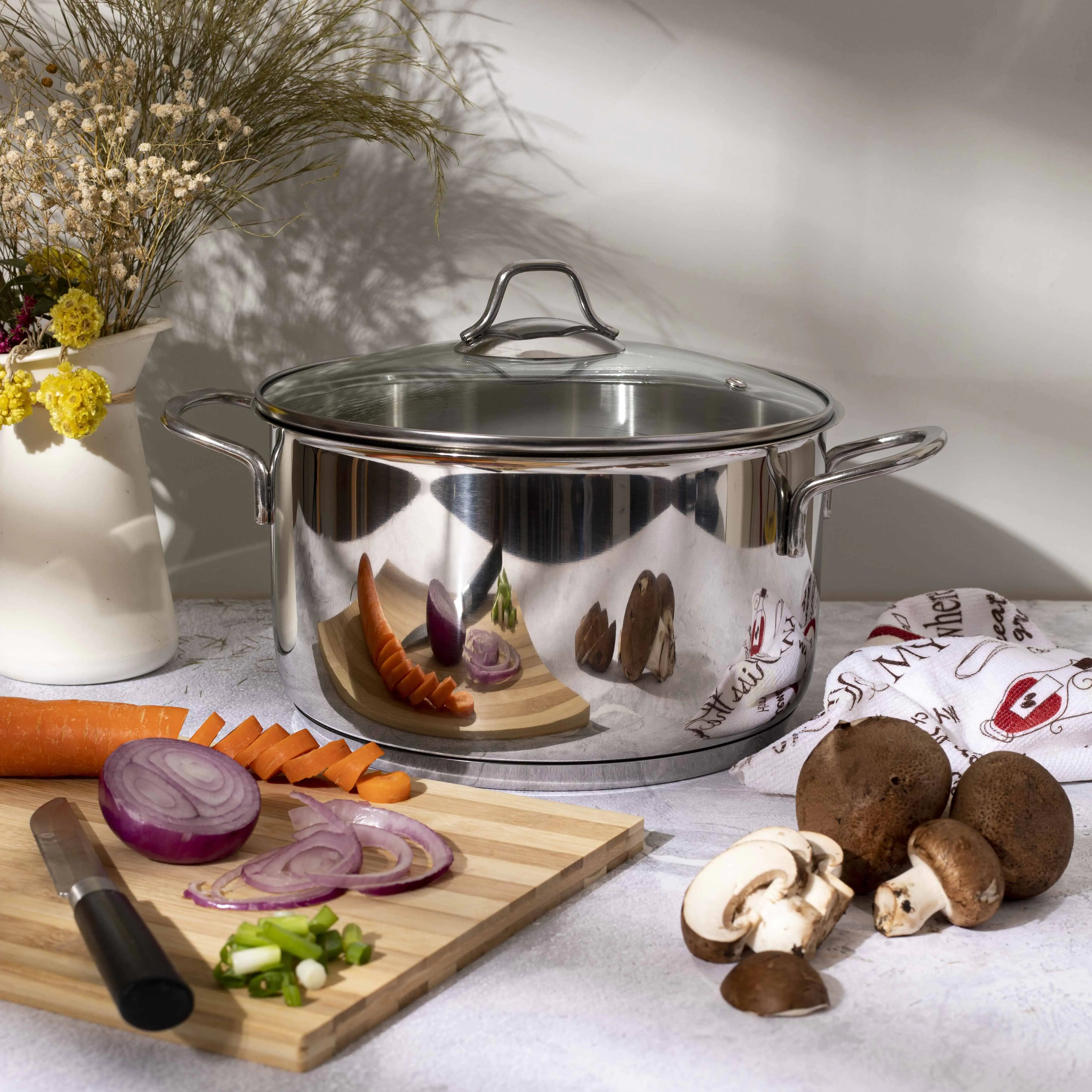 Serenk Modernist Stainless Steel Stock Pot