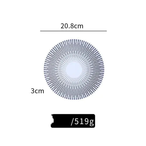 Porcelain Ceramic Plate for Home