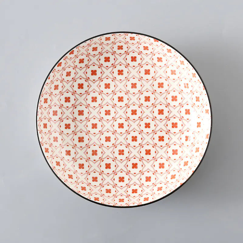 7 Inch Nordic Style Ceramic Plate for Fruits and Soup
