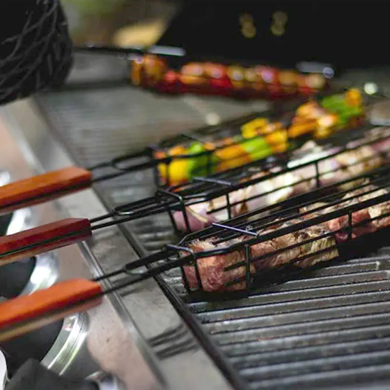 Stainless Steel BBQ Tongs for Grilling Meat and Veggies