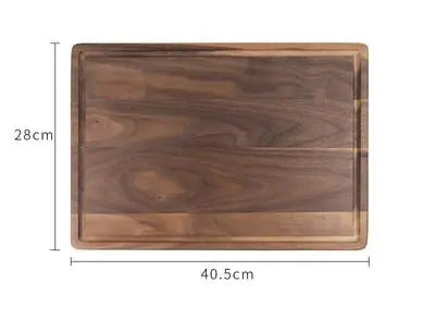 Black Walnut Cutting Board with Groove for Pizza