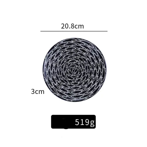 Porcelain Ceramic Plate for Home