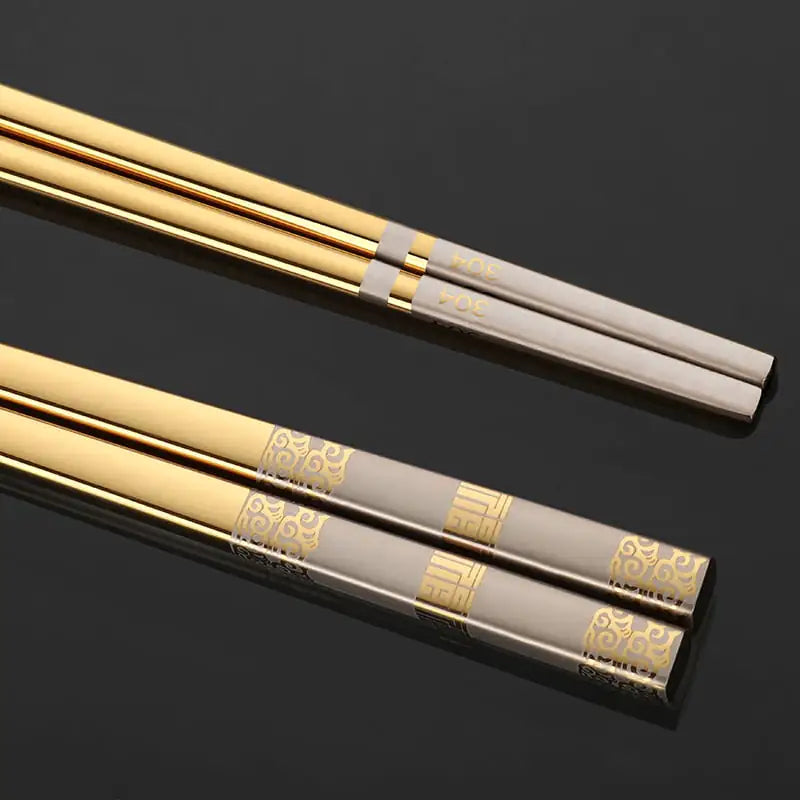 Stainless Steel Chopsticks Set