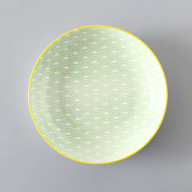 7 Inch Nordic Style Ceramic Plate for Fruits and Soup