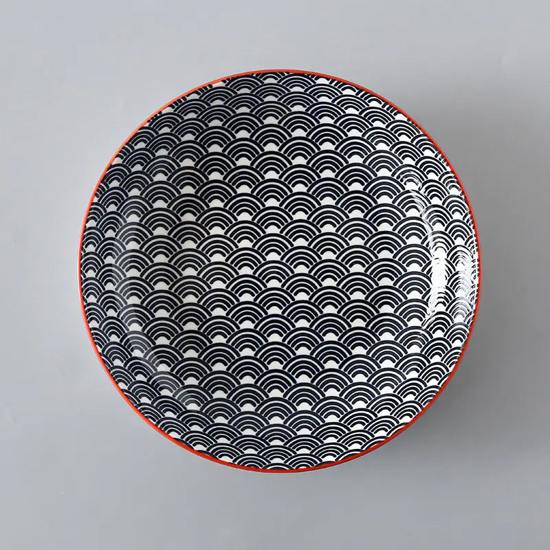 7 Inch Nordic Style Ceramic Plate for Fruits and Soup