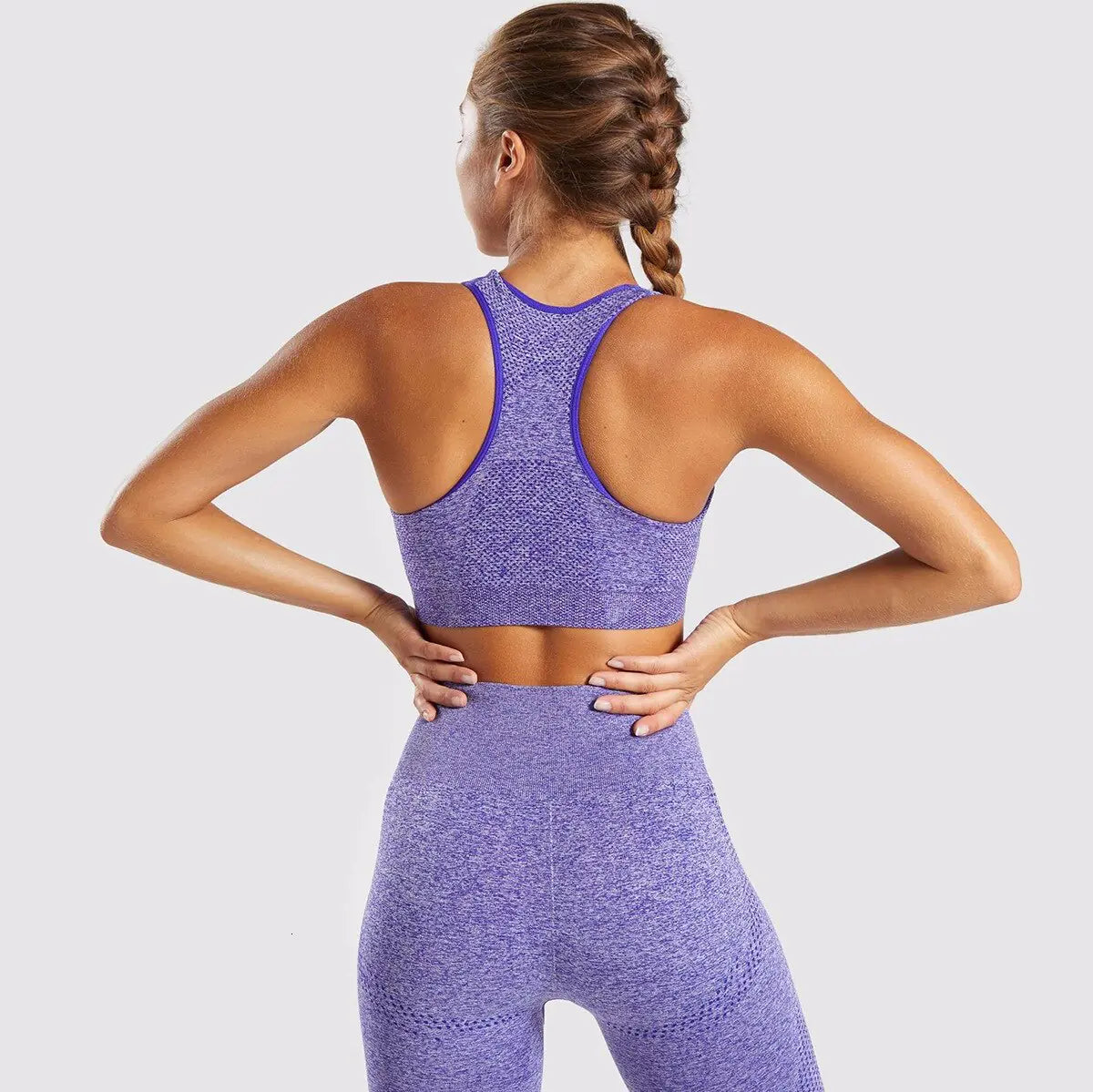 Seamless Knitted Yoga Fitness Set