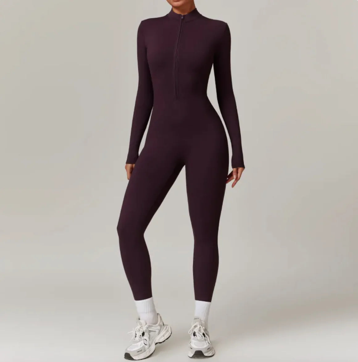 Warm Zipper Yoga Jumpsuit