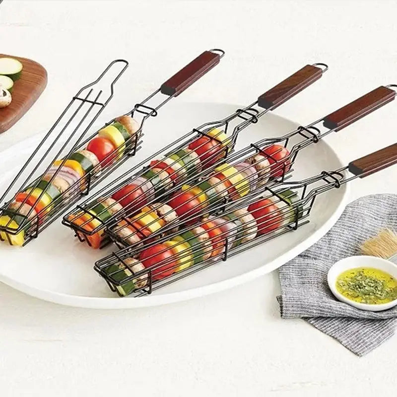Stainless Steel BBQ Tongs for Grilling Meat and Veggies