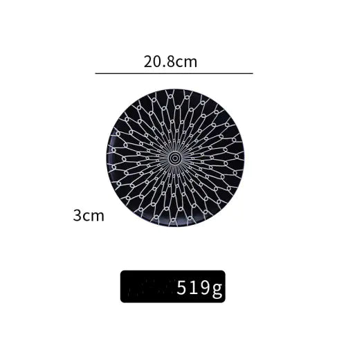 Porcelain Ceramic Plate for Home