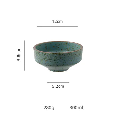 Rough Pottery Rice Bowl