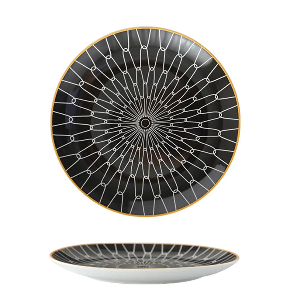 Nordic Ceramic Dish Set for Western Cuisine