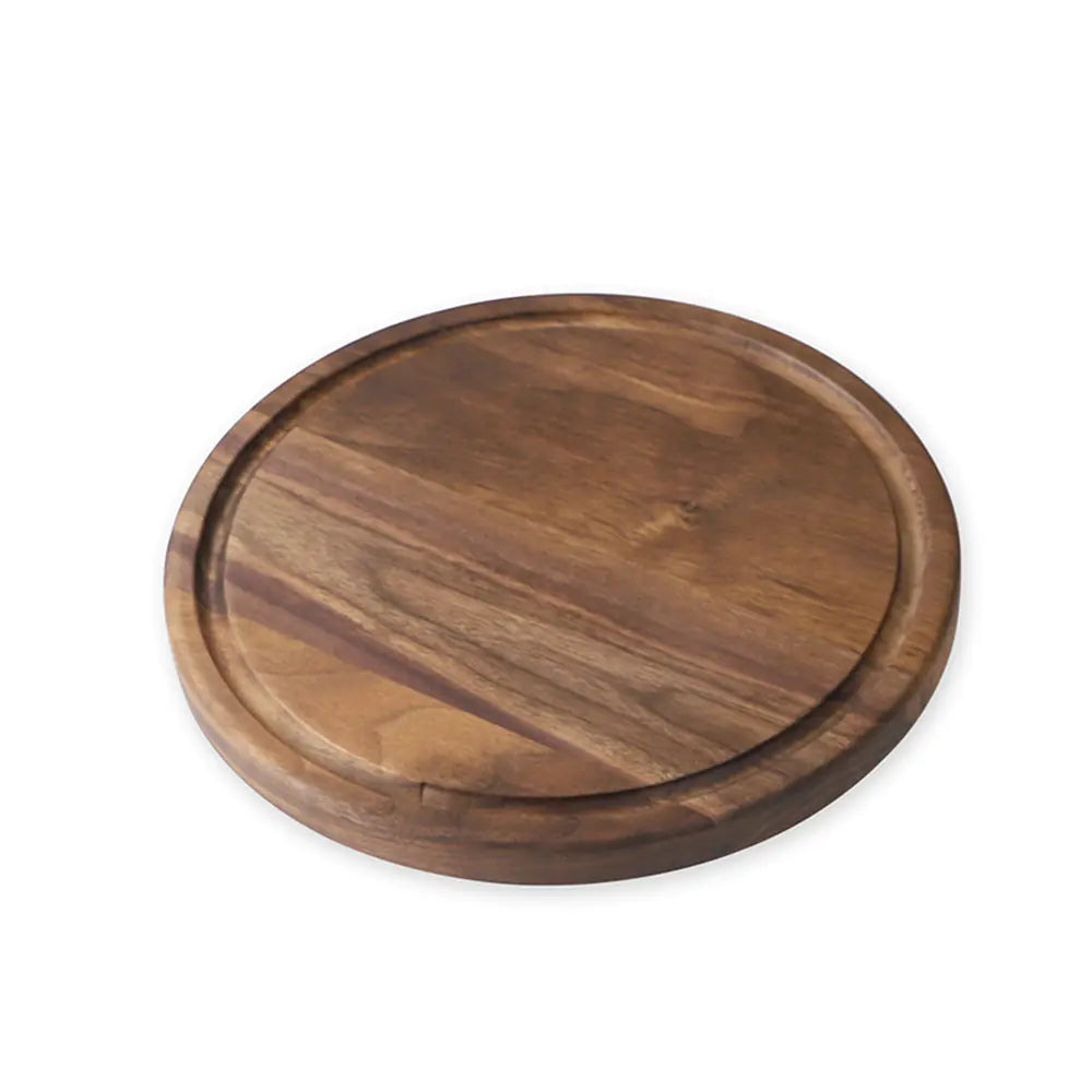 Black Walnut Cutting Board with Groove for Pizza
