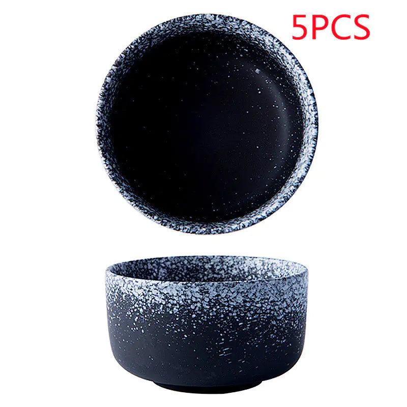 Small Ceramic Soup and Seasoning Bowl Set