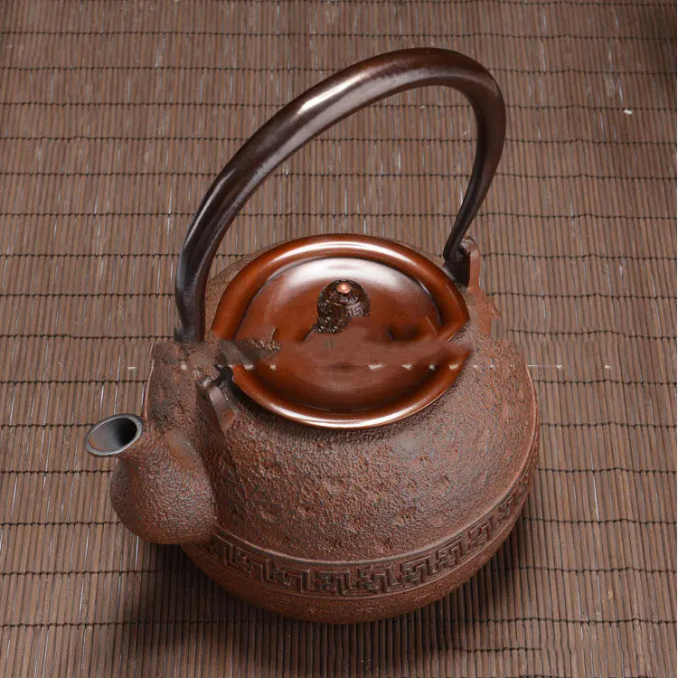 Cast Iron Teapot - Traditional Iron Kettle for Brewing