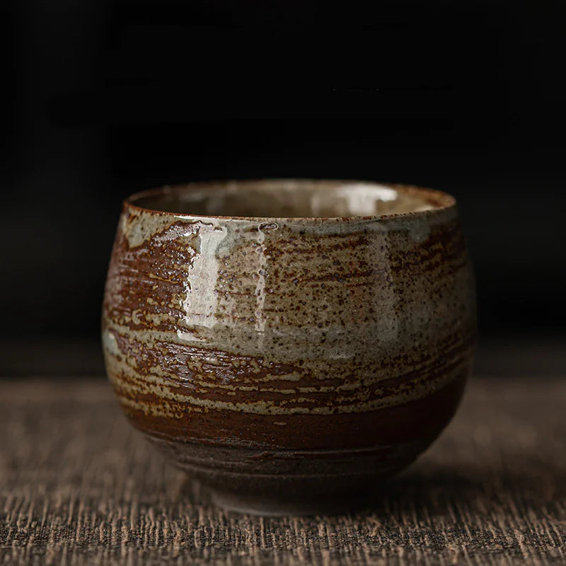 Japanese Coarse Pottery Tea Cup