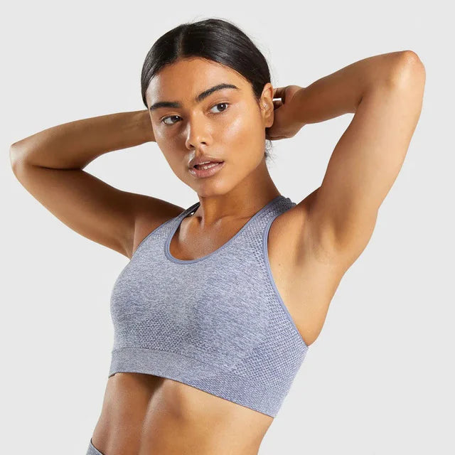 Seamless Quick-Dry Sports Bra and Vest Top