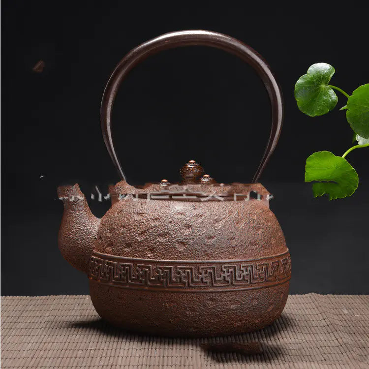 Cast Iron Teapot - Traditional Iron Kettle for Brewing