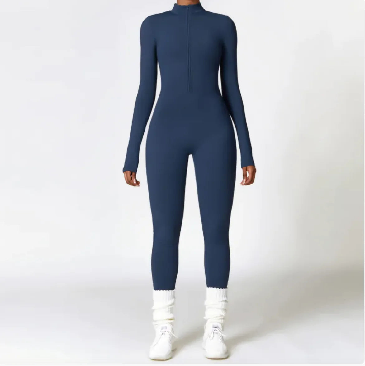 Warm Zipper Yoga Jumpsuit