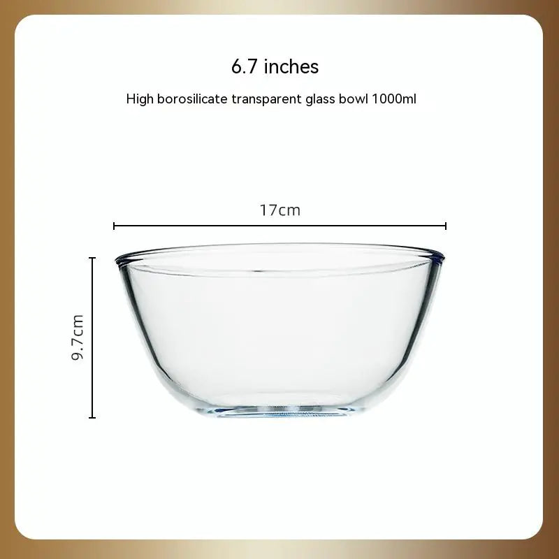 Glass Large Salad Bowl