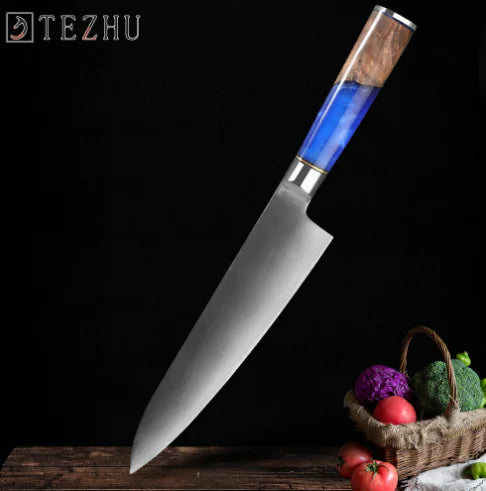 Damascus Steel Chef Knife - Suno Spartacus™ (One Piece)