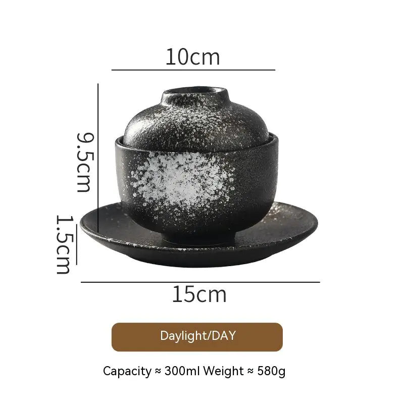 Ceramic Soup Bowl with Lid Tureen