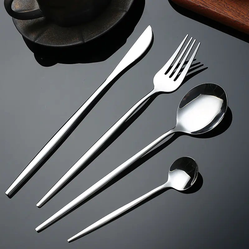 Stainless Steel Portuguese Cutlery Set for Dining