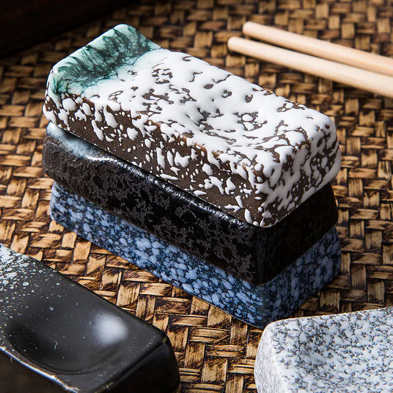 Japanese Ceramic Chopsticks Rack for Home