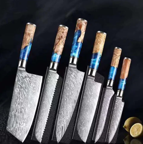 Damascus Steel Chef Knife - Suno Spartacus™ (One Piece)