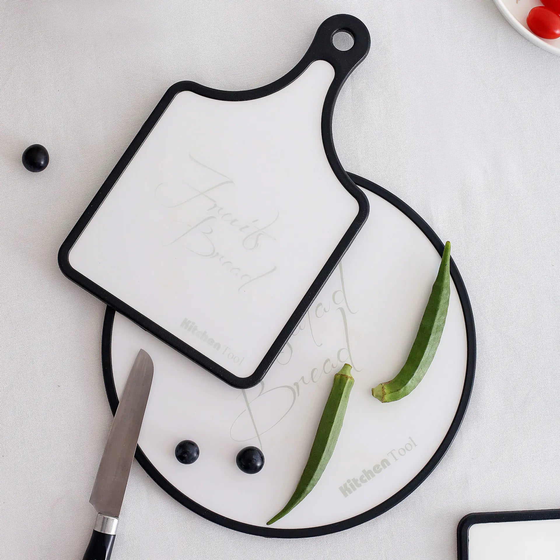 Cutting Board for Baking and Kitchen Utensils