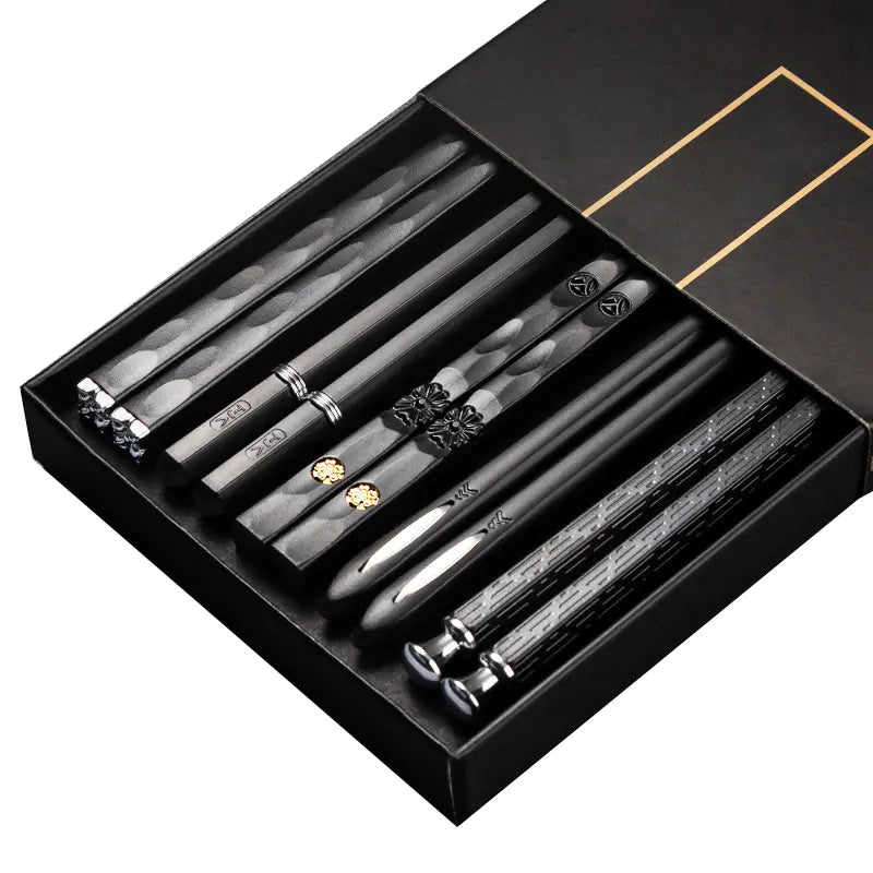 5 Pairs High Quality Non-Slip Japanese Chopsticks