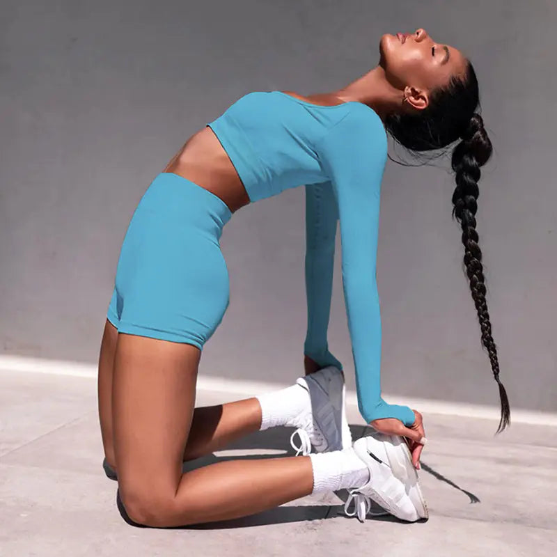 Summer Fitness Set with Shorts