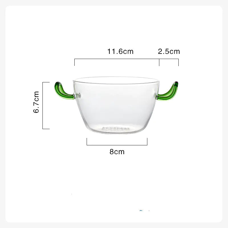 Nordic Borosilicate Heat-Resistant Glass Salad Bowl