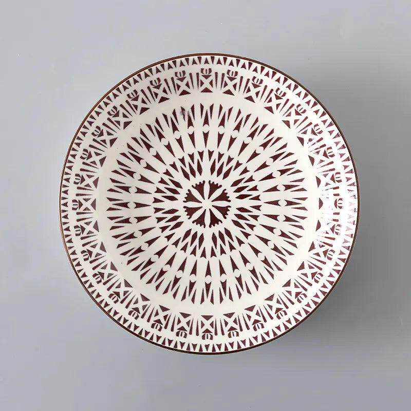 7 Inch Nordic Style Ceramic Plate for Fruits and Soup