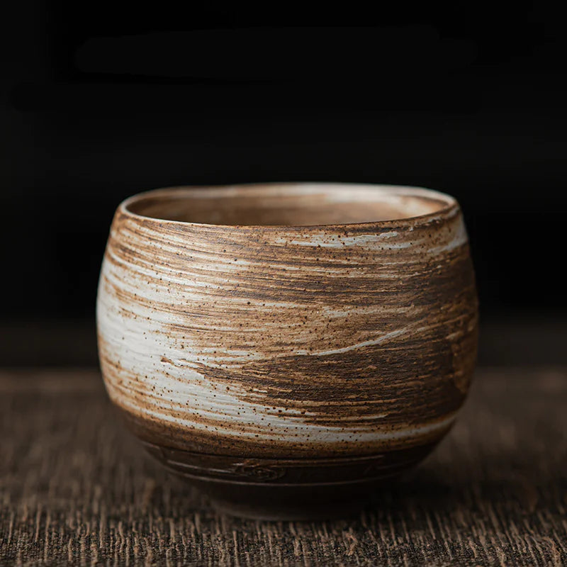 Japanese Coarse Pottery Tea Cup