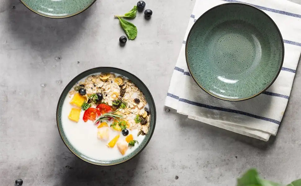 Peacock Green Bowl Set