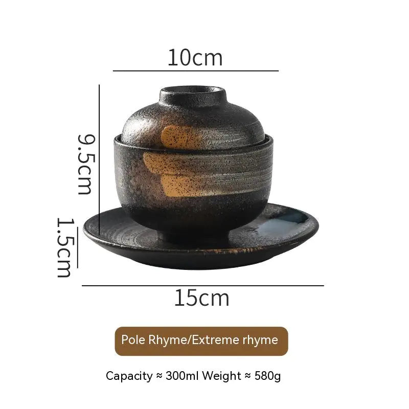 Ceramic Soup Bowl with Lid Tureen