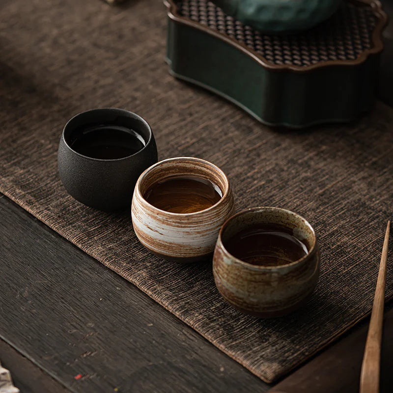 Japanese Coarse Pottery Tea Cup